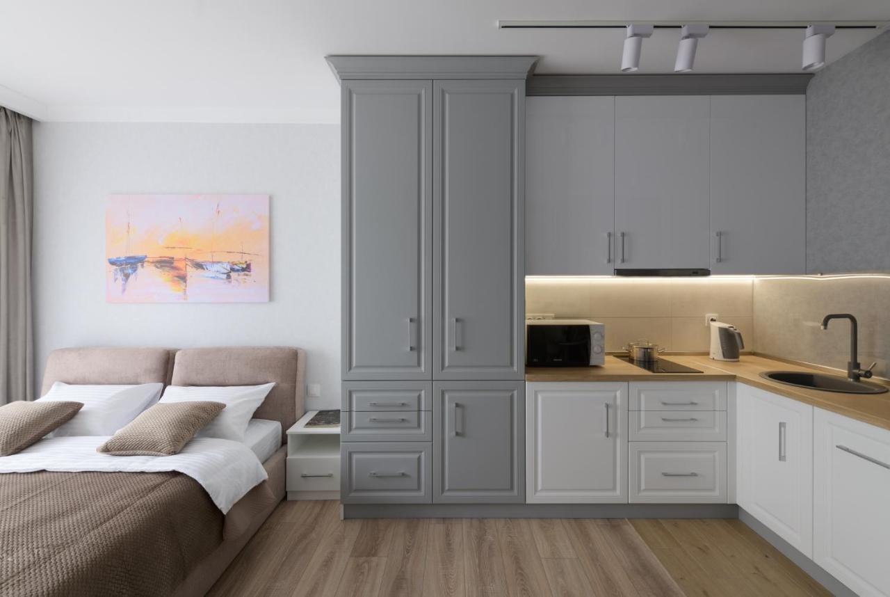 Modern New Cozy Apartment Kvartet Railway Station キエフ エクステリア 写真